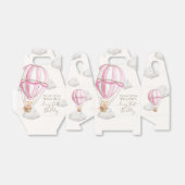 Beary eerste Teddy Bear Hete Luchtballon Verjaarda Bedankdoosjes (Uitgevouwen)