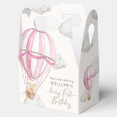 Beary eerste Teddy Bear Hete Luchtballon Verjaarda Bedankdoosjes (Geopend)