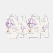 Beary eerste Teddy Bear Hete Luchtballon Verjaarda Bedankdoosjes (Uitgevouwen)