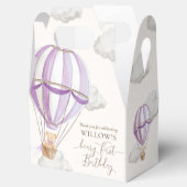 Beary eerste Teddy Bear Hete Luchtballon Verjaarda Bedankdoosjes (Geopend)
