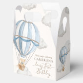 Beary eerste Teddy Bear Hete Luchtballon Verjaarda Bedankdoosjes (Geopend)