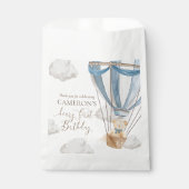 Beary eerste Teddy Bear Hete Luchtballon Verjaarda Bedankzakje (Voorkant)