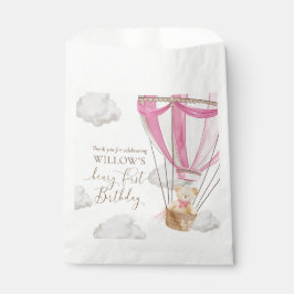 Beary eerste Teddy Bear Hete Luchtballon Verjaarda Bedankzakje