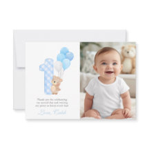 Beary Eerste Teddy Bear Jongen Verjaardagsfeestgas