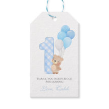 Beary Eerste Teddy Bear Jongen Verjaardagsfeestgun