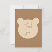 Beary Eerste Verjaardag Dank u kaart (Achterkant)
