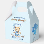 Beary eerste verjaardag gunst teddy beer gepersona bedankdoosjes (Voorkant)