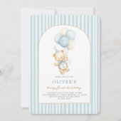 Beary eerste verjaardag kaart (Voorkant)