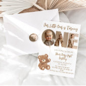 Beary eerste verjaardag kleine Beer foto Kaart