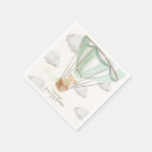 Beary Eerste Verjaardag Teddy Bear Hete Luchtballo Servet (Hoek)