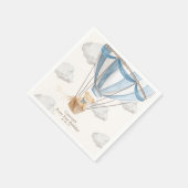 Beary Eerste Verjaardag Teddy Bear Hete Luchtballo Servet (Hoek)