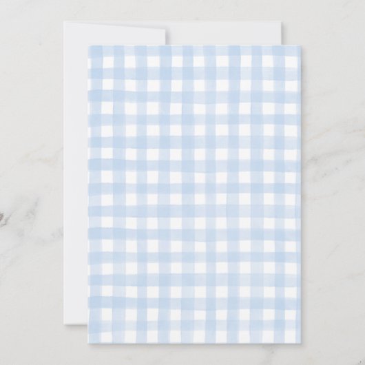 Beary eerste verjaardag uitnodiging (Achterkant)