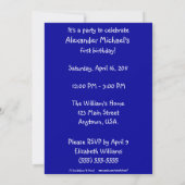 Beary Excited Beer Face Foto Birthday Party Kaart (Achterkant)