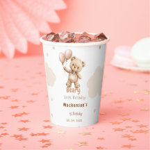 Beary First Balloon Boy 1e Verjaardag Teddybeer