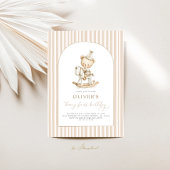 Beary First Birthday Boy Kaart