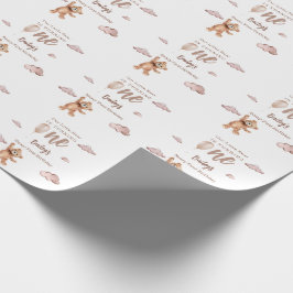 Beary First Birthday Cadeaupapier