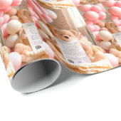 Beary First Birthday Fall Bear Girl 1st Birthday W Cadeaupapier (Rol Hoek)