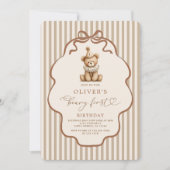 Beary First Birthday Kaart (Voorkant)