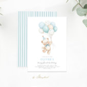 Beary First Birthday Kaart