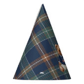 Beary First Navy Plaid Teddy Bear Birthday Party H Feesthoedjes (Links)