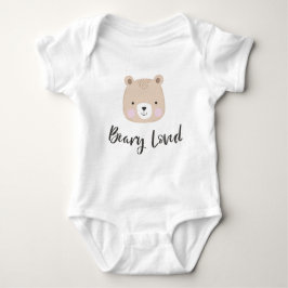 Beary Geliefd | Knuffel Beer | Lichtbruin Romper