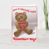 Beary Goed Valentijn - Wenskaart Feestdagen Kaart (Voorkant)
