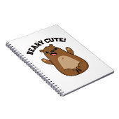 Beary Grappige Teddibeer Woordgrap Notitieboek (Rechterzijde)
