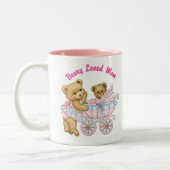 Beary hield van mama tweekleurige koffiemok (Links)