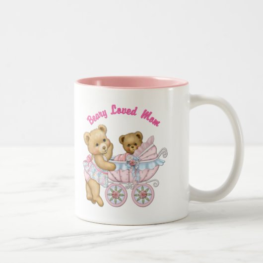 Beary hield van mama tweekleurige koffiemok (Rechts)