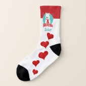 Beary Huggable Winter Kerstmis Beer, speciaal aang Sokken (Links - buitenkant)