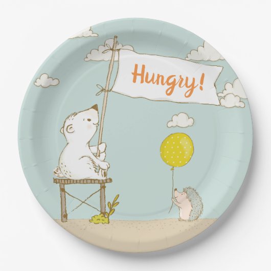 Beary Hungry Party Paper Bord (Voorkant)