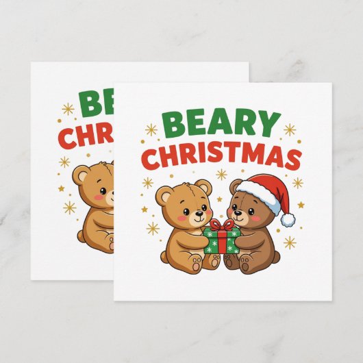 Beary kerst (Voorkant / Achterkant)