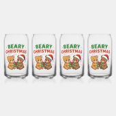 Beary kerst blikvorm glas (Voorkant)