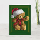 Beary kerst feestdagen kaart (Voorkant)