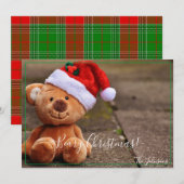 Beary kerst kaart (Voorkant / Achterkant)