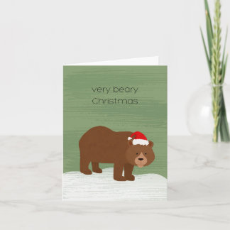 Beary kerst kaart