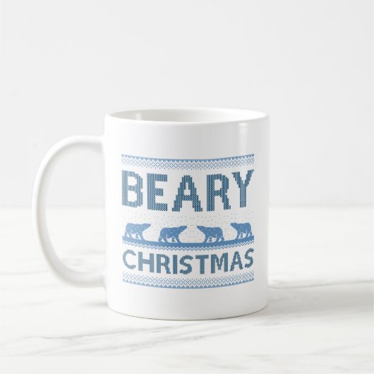 Beary kerst koffiemok (Links)