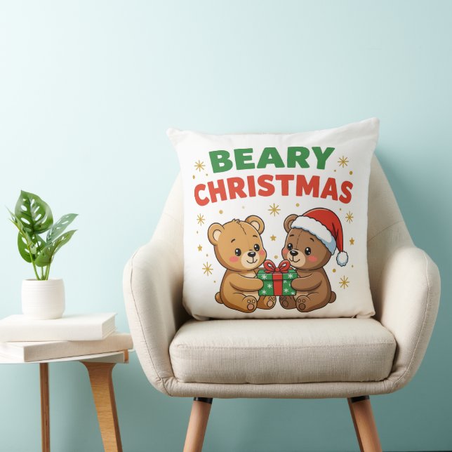 Beary kerst kussen (Stoel)
