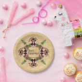 Beary kerst papieren bordje (Feest)