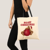 Beary Kerstmis Beer Tote Bag (Voorkant (product))