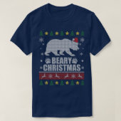 Beary Kerstmis Beer Xmas T-shirt (Design voorkant)