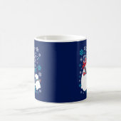 Beary Kerstpoar Beer Snow Flakes Koffiemok (Center)