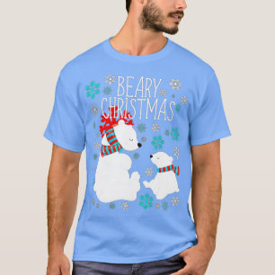 Beary Kerstpoar Beren Funny Xmas Gift T-shirt