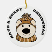BEARY Kerstversiering Keramisch Ornament (Voorkant)