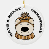 BEARY Kerstversiering Keramisch Ornament (Achterkant)
