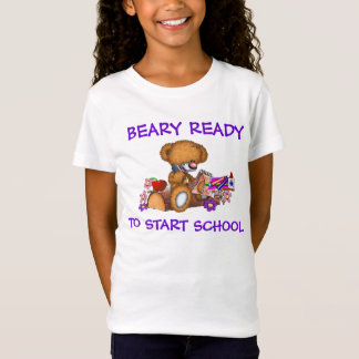 Beary Klaar om School Meisjes T-shirt te beginnen