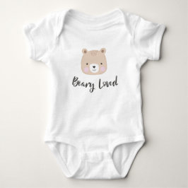 Beary Loved | Knuffel Beer | Taupe Romper
