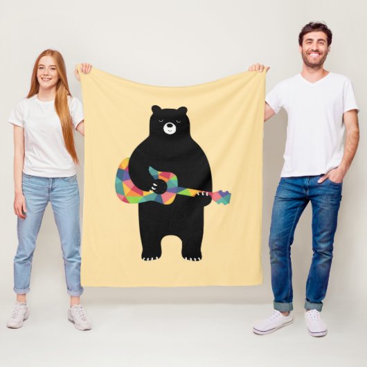 Beary Melodies Fleece Deken (In situ)