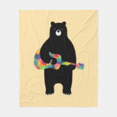 Beary Melodies Fleece Deken (Voorkant)