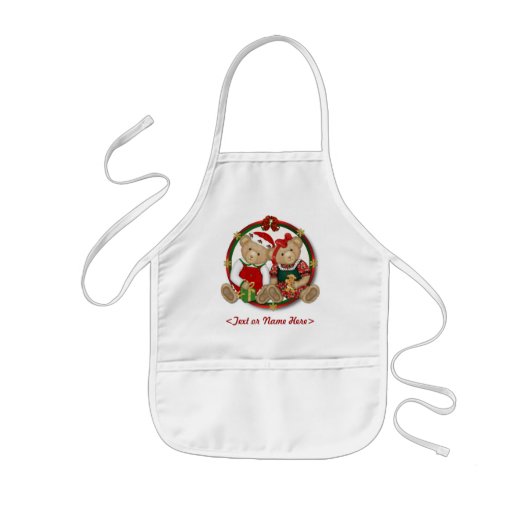 Beary Merry Christmas Circle Kinder Schort (Voorkant)